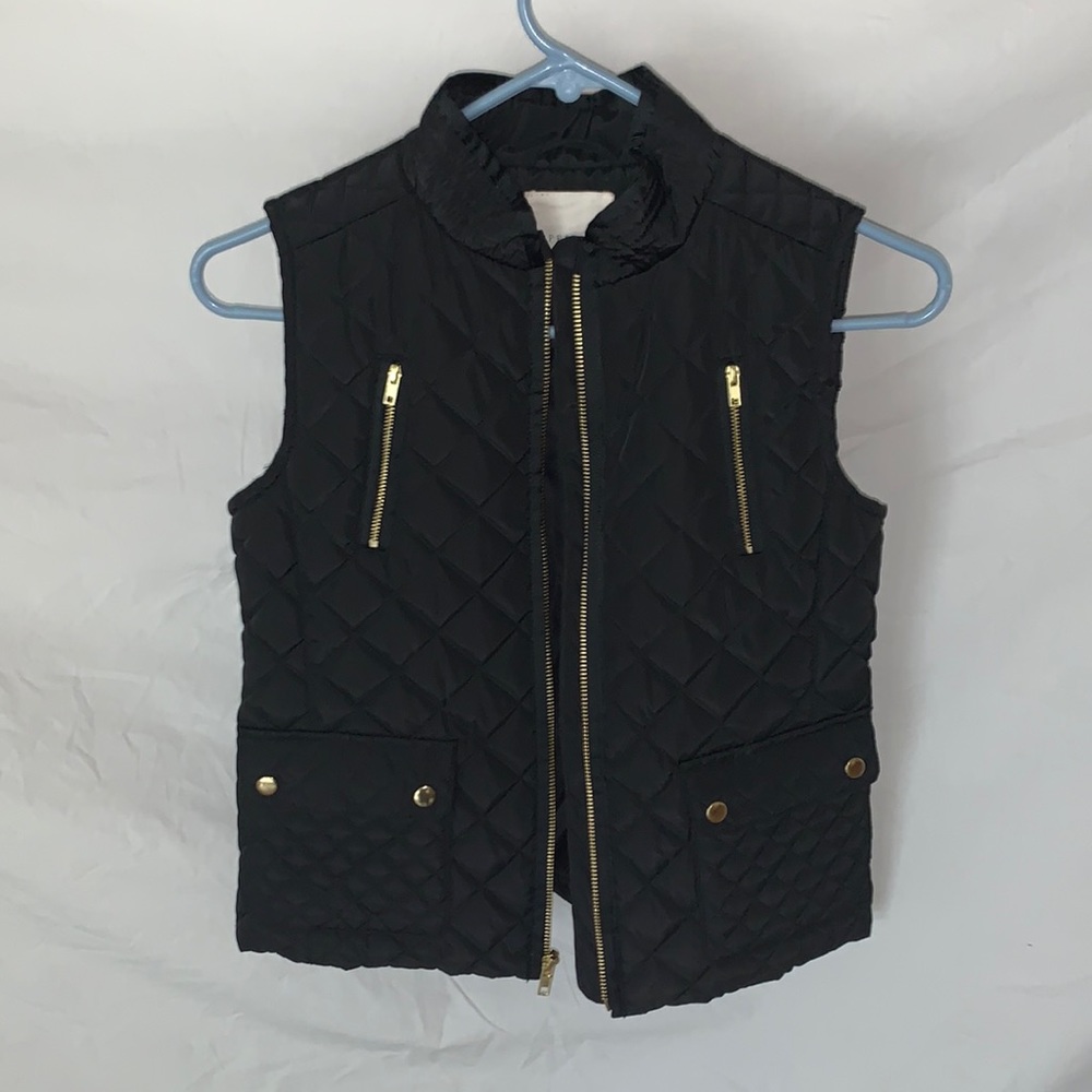 Black Quilted Vest